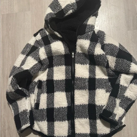 EUC Weatherproof | Reversible Buffalo Plaid Zip Front Fleece Jacket | Size M - Picture 1 of 8